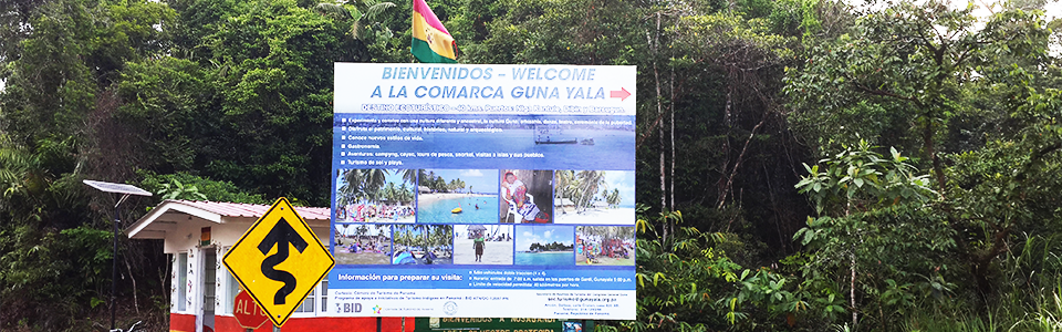 Entrada a la Comarca Guna Yala